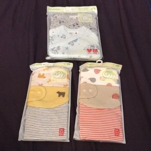 Uniqlo Bibs and Mickey Mouse Onesies